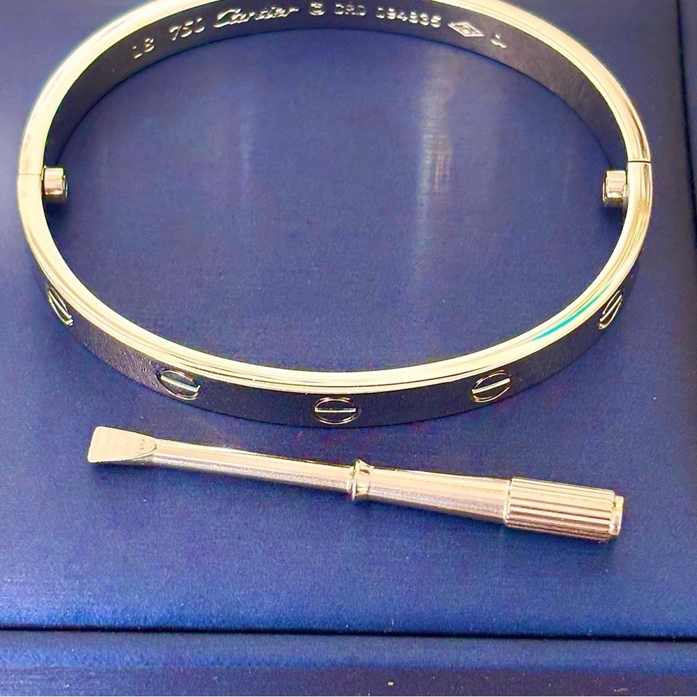 Luxury Silver Tone Bangle Bracelet With Screwdriver New - Picture 5 of 9